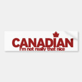 Canadese Humor Bumpersticker (Voorkant)