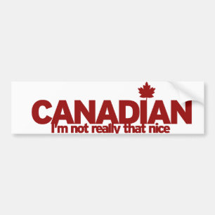 Canadese Humor Bumpersticker