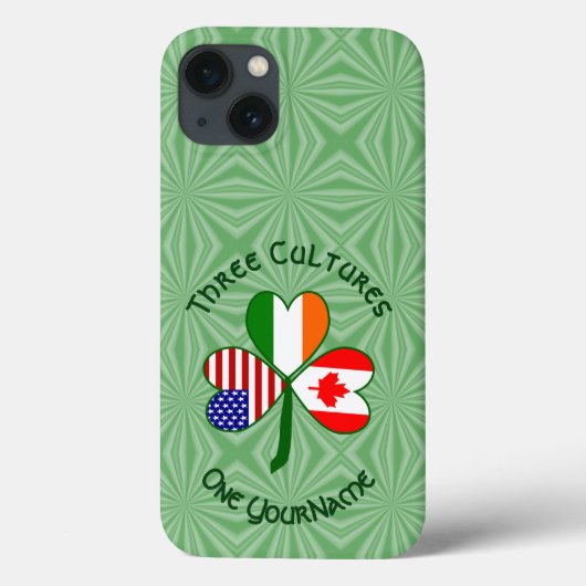 Canadese Ierse Amerikaanse Shamrock Persoonlijk Case-Mate iPhone Case (Achterkant)