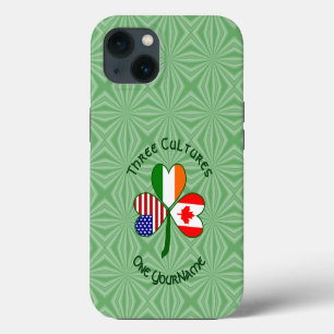 Canadese Ierse Amerikaanse Shamrock Persoonlijk iPhone 13 Hoesje