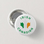Canadese Ierse roots Ronde Button 3,2 Cm (Voorkant /achterkant)