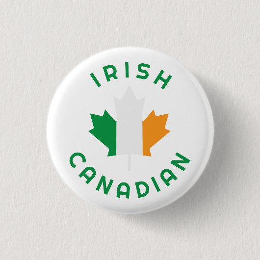 Canadese Ierse roots Ronde Button 3,2 Cm (Voorkant)