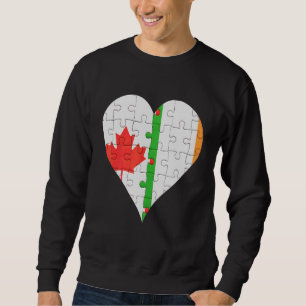 Canadese Ierse vlag hart Trui
