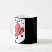Canadese ijshockey voor Canada Day Koffiemok (Voorkant links)