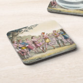 Canadese Indiase dans 's avonds (kleur engra) Onderzetter (Linkerzijde)