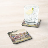 Canadese Indiase dans 's avonds (kleur engra) Onderzetter (Rechterzijde)