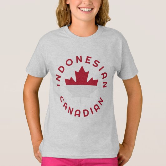 Canadese Indonesische roots T-shirt (Voorkant)