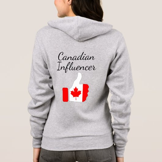 Canadese Influencer duikt omhoog de route van Ligh Hoodie (Achterkant)
