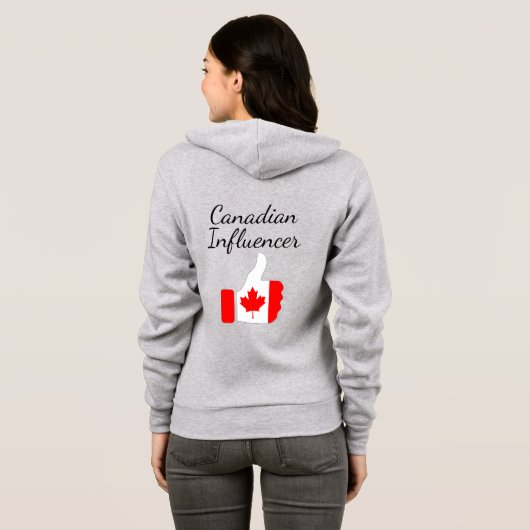 Canadese Influencer duikt omhoog de route van Ligh Hoodie (Achterkant volledig)