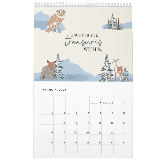 Canadese Inspirerend woorden en citaten Kalender (Jan 2026)