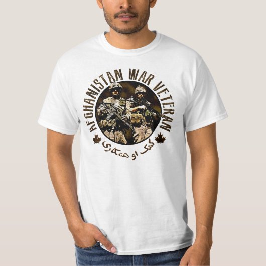 Canadese ISAF Afghanistan Veteraan T-shirt (Voorkant)