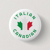 Canadese Italiaanse roots Ronde Button 3,2 Cm (Voorkant)
