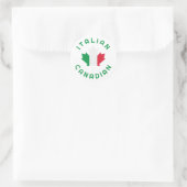 Canadese Italiaanse roots Ronde Sticker (Tas)