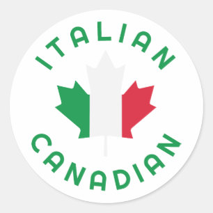 Canadese Italiaanse roots Ronde Sticker