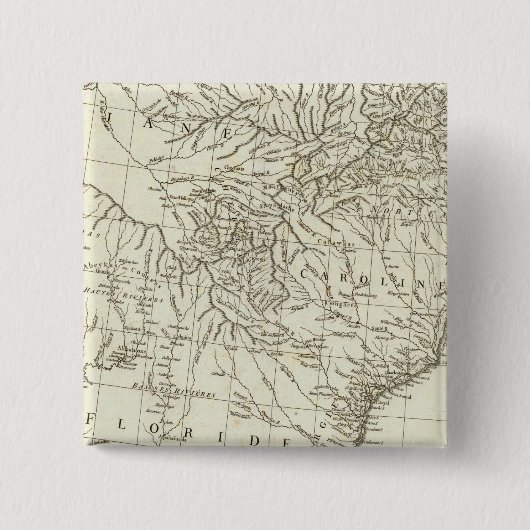 Canadese kaart vierkante button 5,1 cm (Voorkant)