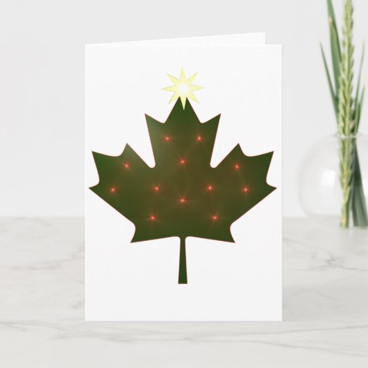 Canadese kerst feestdagen kaart (Voorkant)