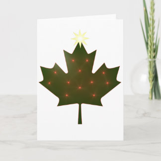 Canadese kerst feestdagen kaart