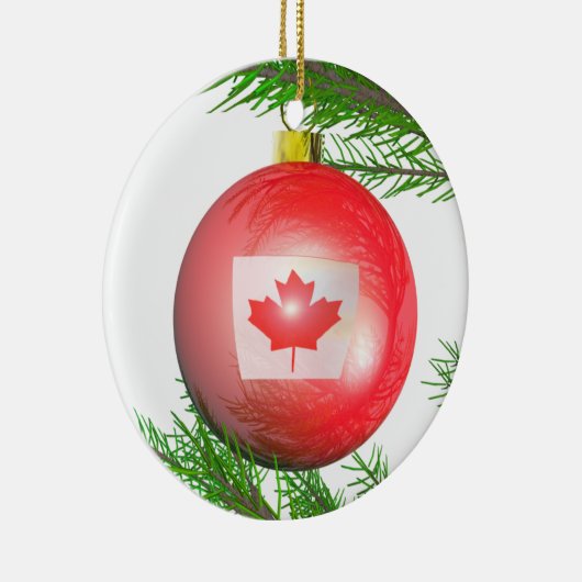 Canadese kerstboom bal keramisch ornament (Rechts)