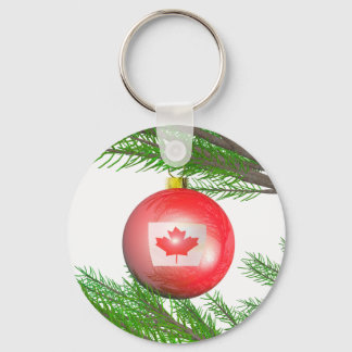 Canadese Kerstboom Decoratie Sleutelhanger