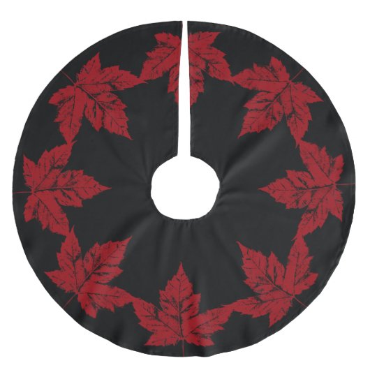 Canadese kerstboomrokken Cool Canada Maple Leaf Kerstboom Rok (Voorkant)