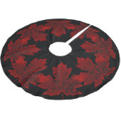 Canadese kerstboomrokken Cool Canada Maple Leaf Kerstboom Rok (Gekanteld)