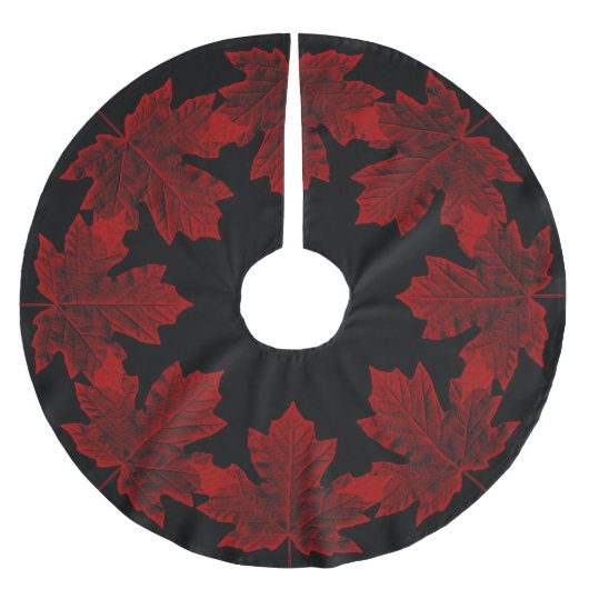 Canadese kerstboomrokken Cool Canada Maple Leaf Kerstboom Rok (Voorkant)