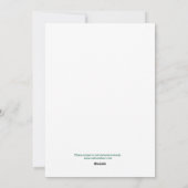 Canadese kerstman van sneeuw met kettingzaag. feestdagenkaart (Achterkant)