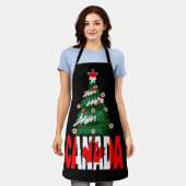Canadese Kerstmis Canadese Kerstboom Schort (Gedragen)