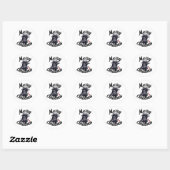 Canadese Kerstmis Raven Ronde Sticker (Vel)