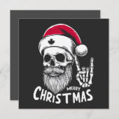 Canadese kerstschedel feestdagenkaart (Voorkant / Achterkant)