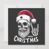 Canadese kerstschedel feestdagenkaart (Voorkant)