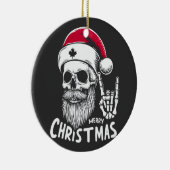 Canadese kerstschedel keramisch ornament (Rechts)