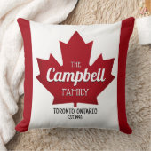 Canadese Kersverse Familie Naam Kussensloop Kussen (Deken)
