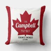 Canadese Kersverse Familie Naam Kussensloop Kussen (Voorkant)