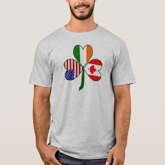 Canadese Klaver Vlag T-shirt (Voorkant)