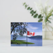 Canadese kleuren briefkaart (Staand voorkant)