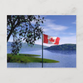 Canadese kleuren briefkaart (Voorkant)