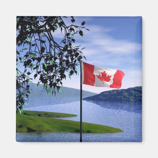 Canadese kleuren magneet (Voorkant)