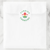 Canadese Koerdische roots Ronde Sticker (Tas)