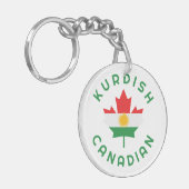 Canadese Koerdische roots Sleutelhanger (Voorkant Links)
