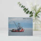 Canadese kustwacht briefkaart (Staand voorkant)