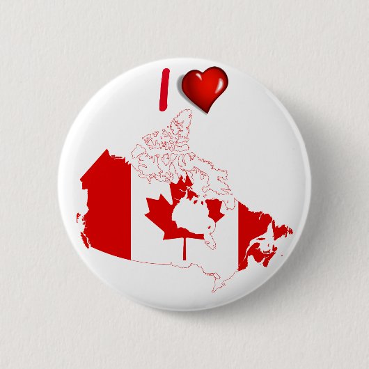 Canadese landenvlag ronde button 5,7 cm (Voorkant)