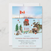 Canadese Landschap | Canada Dag BBQ-feest Kaart (Voorkant)