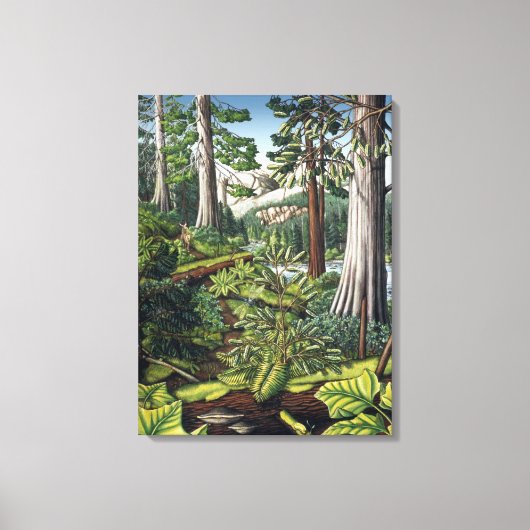 Canadese Landschapschildering op Canvas Afdruk (Voorkant)
