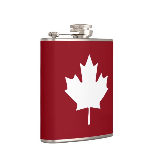 Canadese lederfles - omgekeerde kleuren heupfles (Rechts)