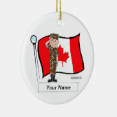 Canadese leger - Mannelijk Keramisch Ornament (Rechts)