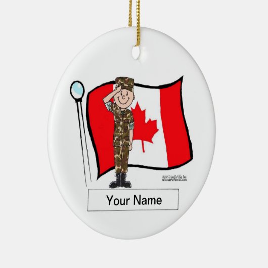 Canadese leger - Mannelijk Keramisch Ornament (Rechts)