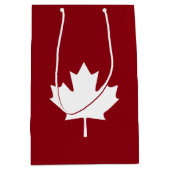 Canadese leverblade leder met leisteen - omgekeerd medium cadeauzakje (Voorkant)