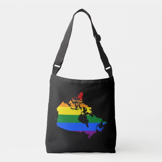 Canadese LGBT pride map Crossbody Bag Tas (Voorkant)