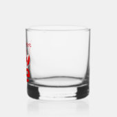 Canadese LIEFDE Rood Gepersonaliseerd Whisky Glas (Links)
